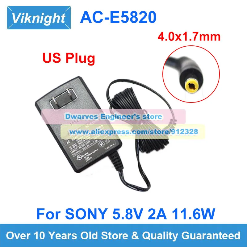 

Genuine 5.8V 2A 11.6W Switching Adapter AC-E5820 AC Adapter Charger For SONY SRF-V1BT WIRELESS BLUETOOTH SPEAKER Power Supply