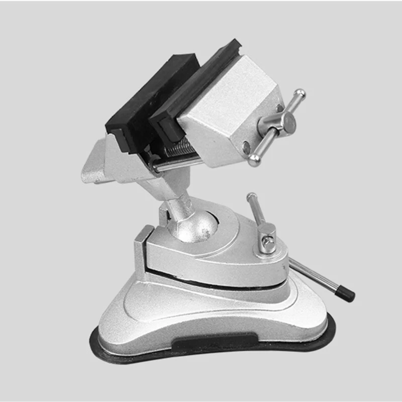 Universal Vise Aluminum Table Vise 360 Degree Rotation Suction Cup Clamp for DIY Craft Mold