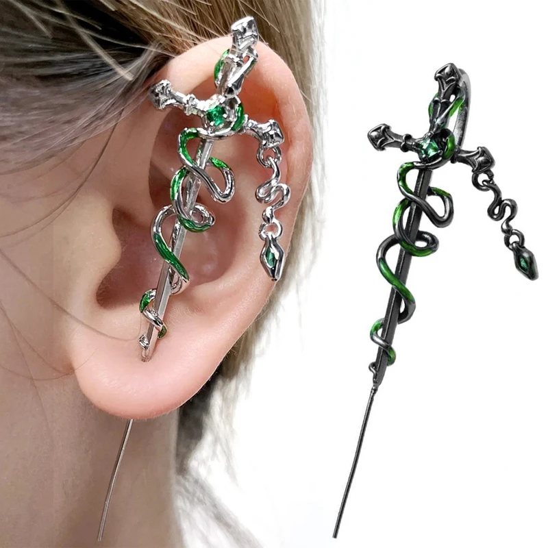 Punk Mädchen Punktion Ohrringe Gothic Schlange Stud Ohrringe Frau Persönlichkeit Teufel Augen Ohr Studs Goth Schmuck Dunkelheit Ohrring Geschenk