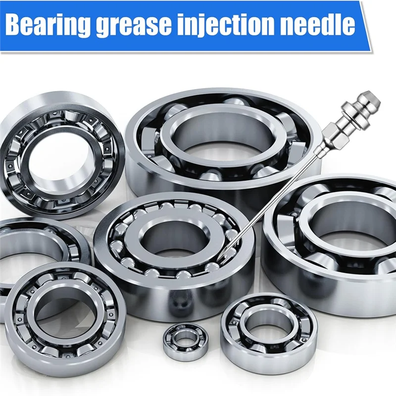 BYBS-7Pcs Grease Needle Accessory Set Grease Needle Dispenser Grease Fitting Tool Attachment Accessories