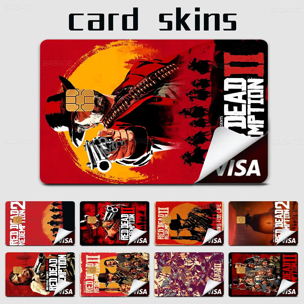 Game R-Red Dead-R-Redemptions 2 Classic Vintage Anmie Sticker Film Skin Cover For Credit Card Debit Bank Card Front