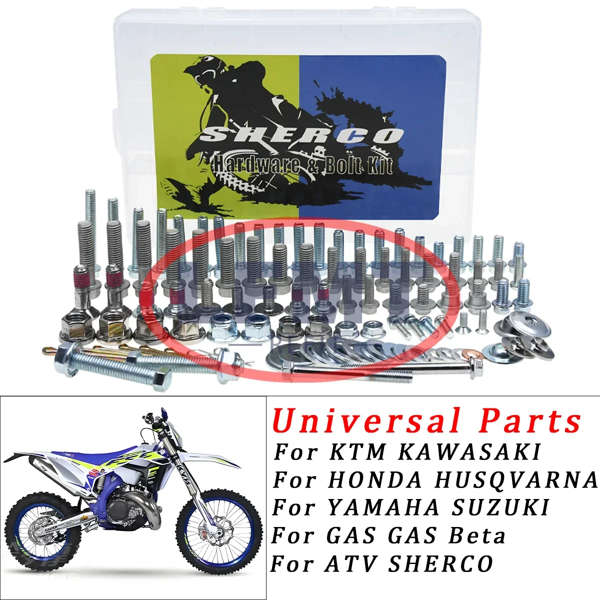 

Motorcycle screw Hardware Bolt Full tool kit For Sherco SER SEFR SC SCF SE SEF 125-500 Kawasaki 85-450 KX KLX KXF 2003-2024