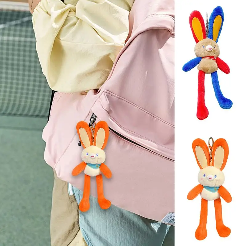 Plüsch Hase Anhänger Weiche Tier Puppe Anhänger Für Rucksack Bunte Gefüllte Hase Plüsch Ornamente Für Auto Innen Geldbörse Zugriffs