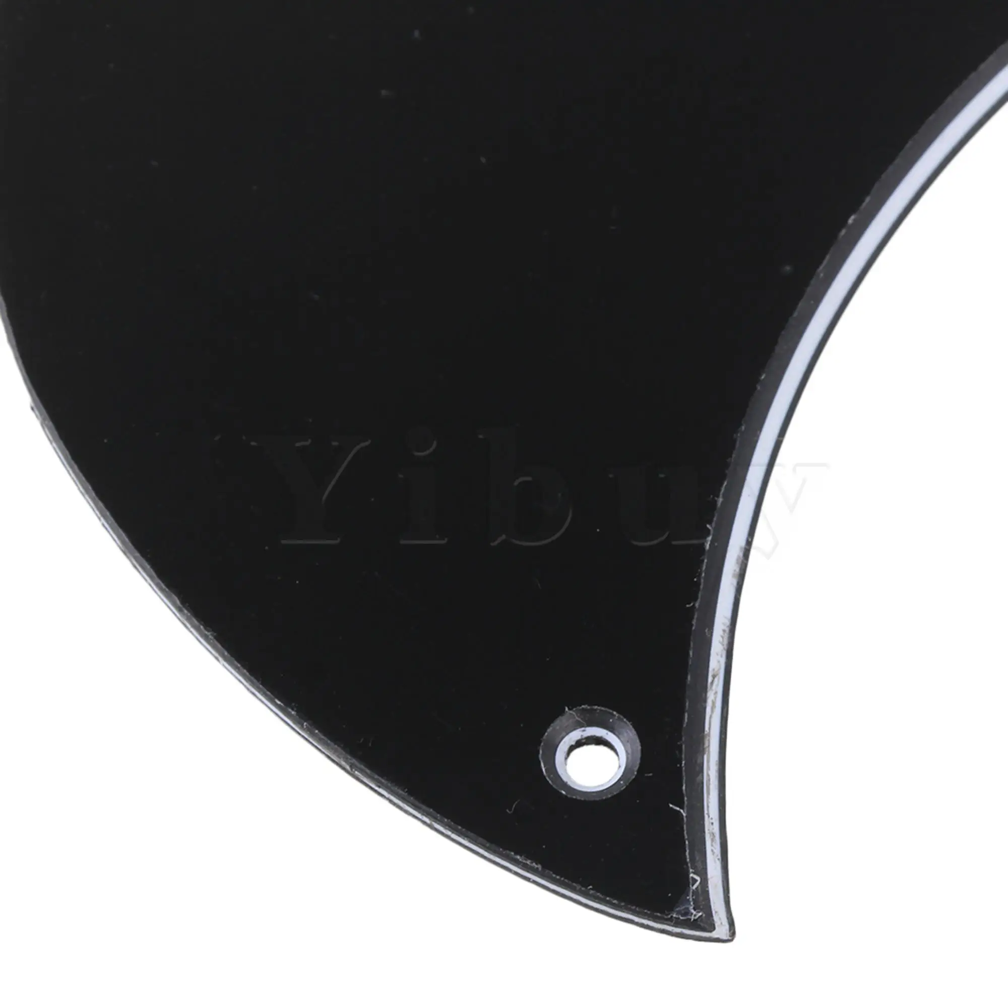 Yibuy 3-Ply Black 5 Holes Guitar Pickguard  Replacement for SG Accessories