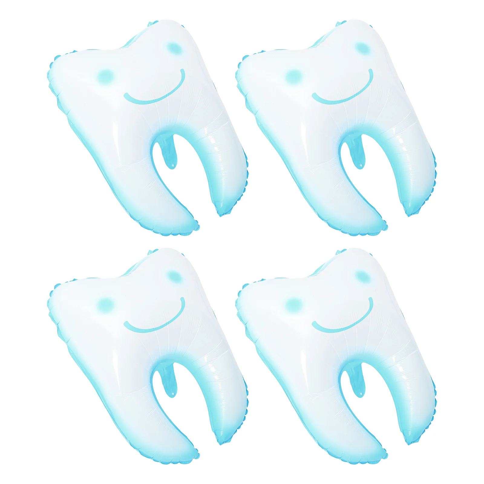 

4Pcs Baby Shower Tooth Shaped Balloons Pe Material Party Scene Layout Birthday Decorations Tooth Shaped Balloon