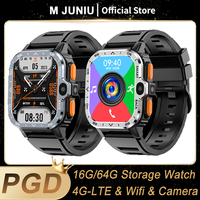 PGD Smart Watch 2.03inch Screen 16G/64G ROM Storage Wifi Dual Camera SIM Card Google Play IP67 Heart Rate Android Smartwatch Men