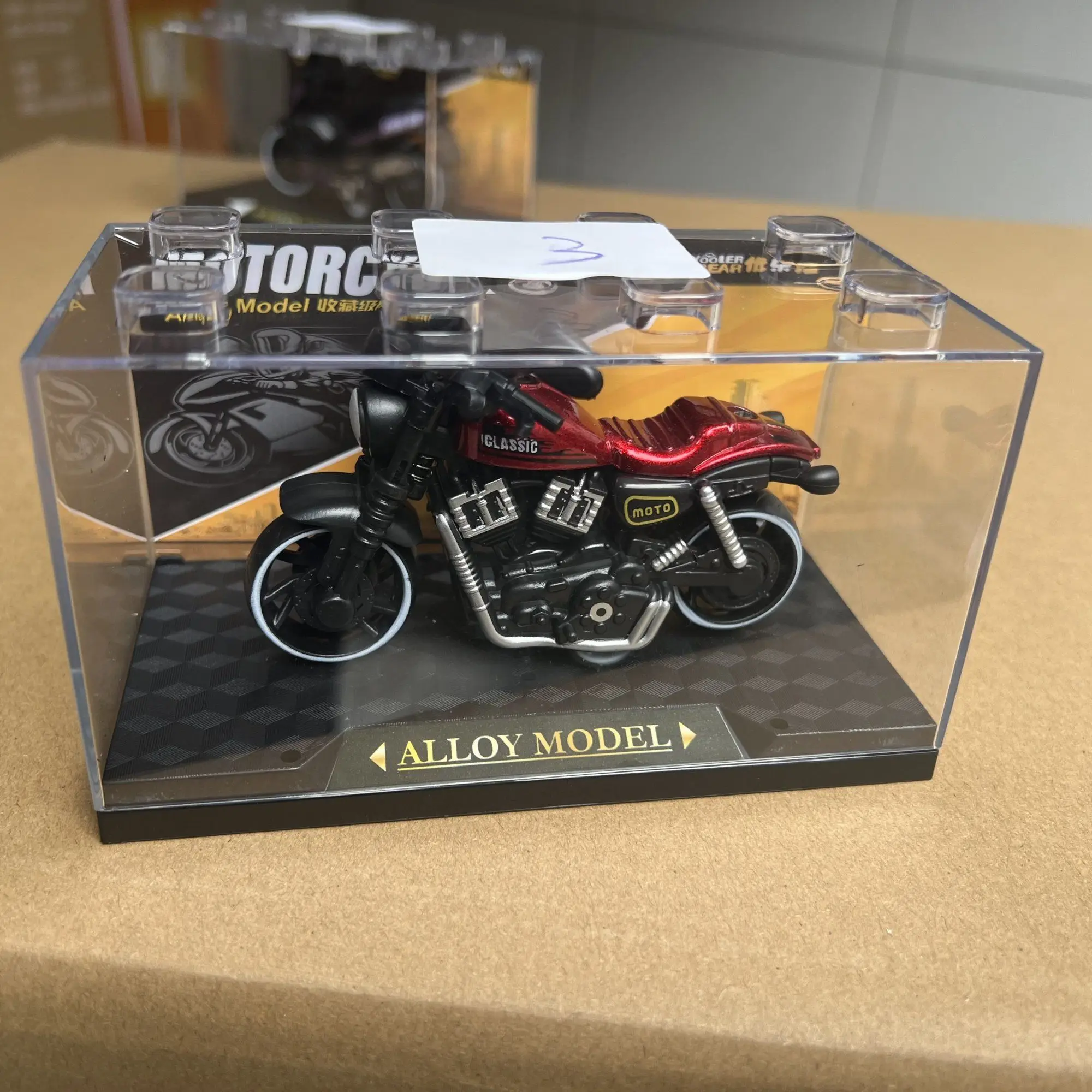 디스플레이 박스가 포함된 최신 멋진 합금 리바운드 클래식 복고풍 오토바이, 소년의 수집용 장난감 자동차 시뮬레이션 모델 선물