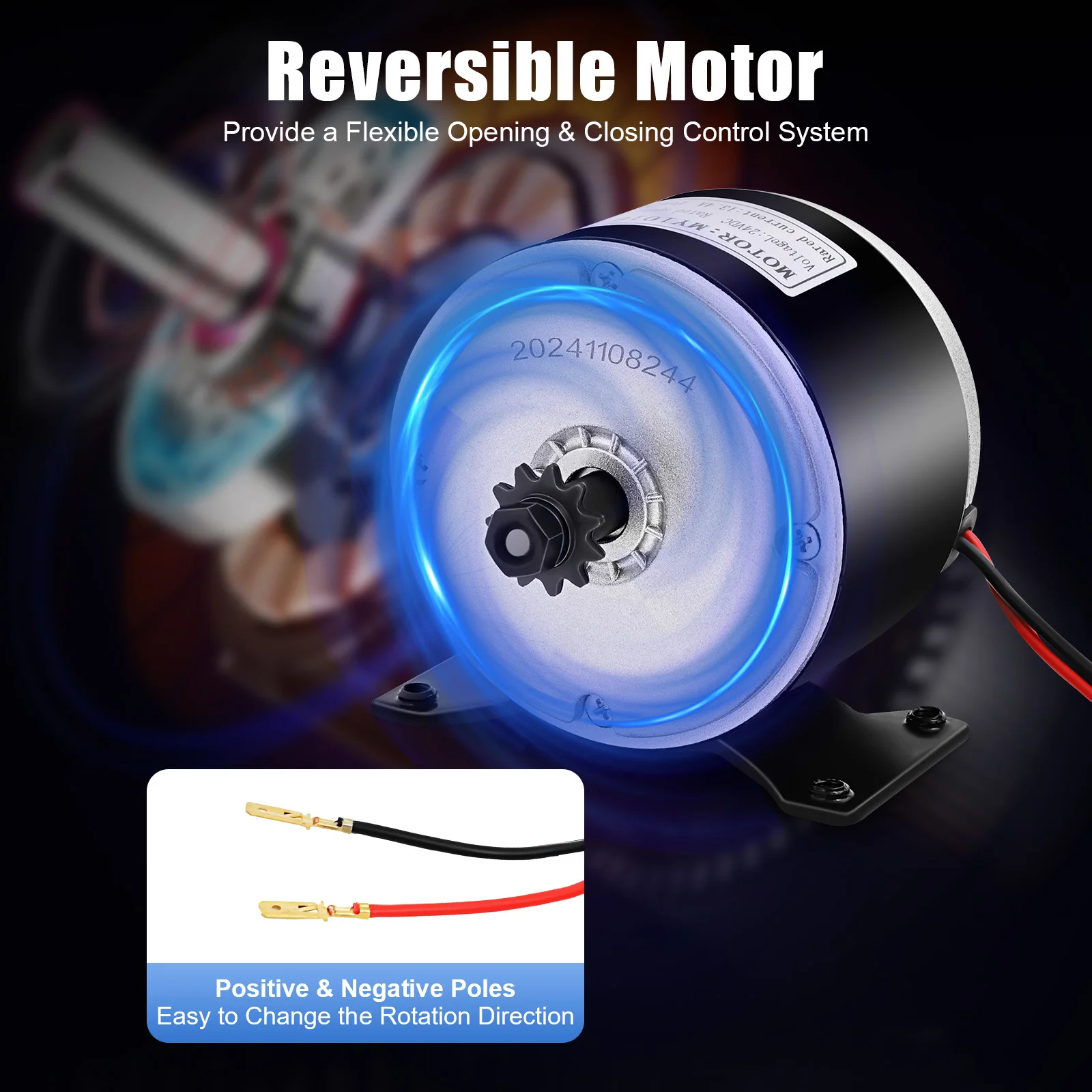 24V DC 250W 2750 RPM Electric Scooter Mini Bicycle Motor