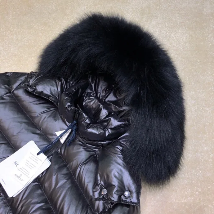 Women's luxury brand down jacket, mink fur hat, winter thick warm and fashionable design, high-quality down jacket