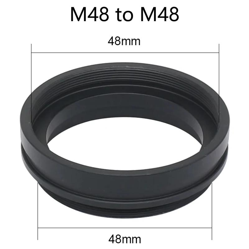 M52 to M48, M48 to M48, M48 to M42 X 0.75 Thread Metal Objective Adapter Ring for SZM and SZ Zoom Stereo Microscope