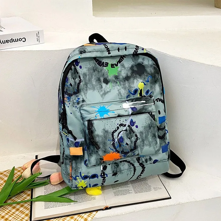2026 School Bags Multiple Pockets Large Capacity Backpack For Women Fashionable Student Backpack With Pendant