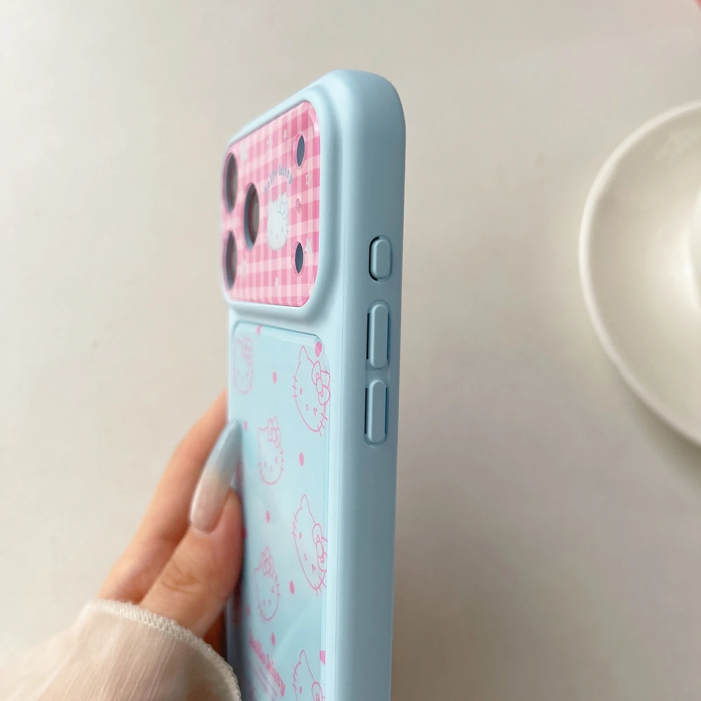 Fashion Cute Cartoon Sanrio Hello Kittty Polka dot Phone Case For iPhone 17 16 15 14 Pro Max Shockproof Hard Candy Color Cover view 6