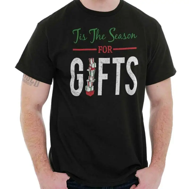 

Tis The Season Christmas Xmas Holiday Gift Adult Short Sleeve Crewneck Tee