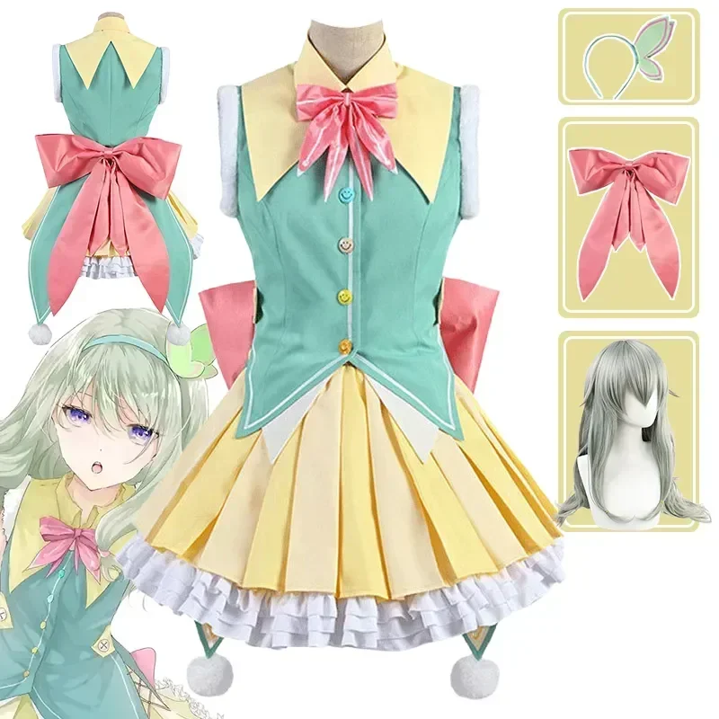 Kusanagi Nene Cosplay Anime Costume Project Sekai Colorful Stage Wonderlands × Showtime Princess Dress Wig Halloween Clothing