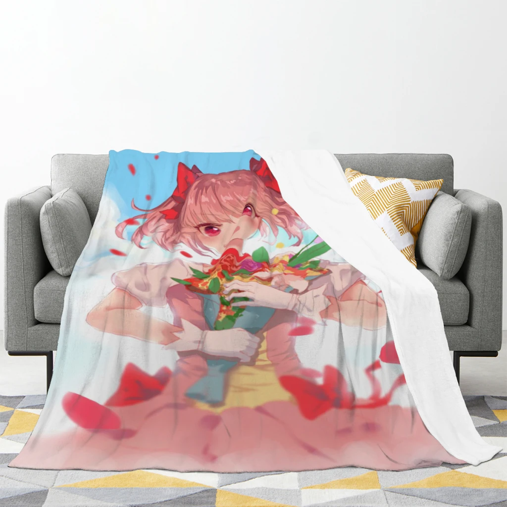 Puella Magi Madoka Magica Medium Blanket Fluffy Soft Bedroom Decor Sofa Blankets Comforter Home and Decoration