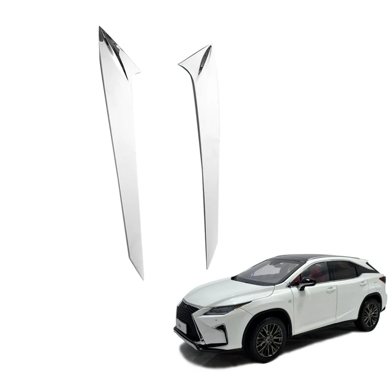 Stainless Steel Chrome Rear Window Side Spoiler Wing Trim For Lexus RX 450H RX200 200T 300 Exterior Refit Kit