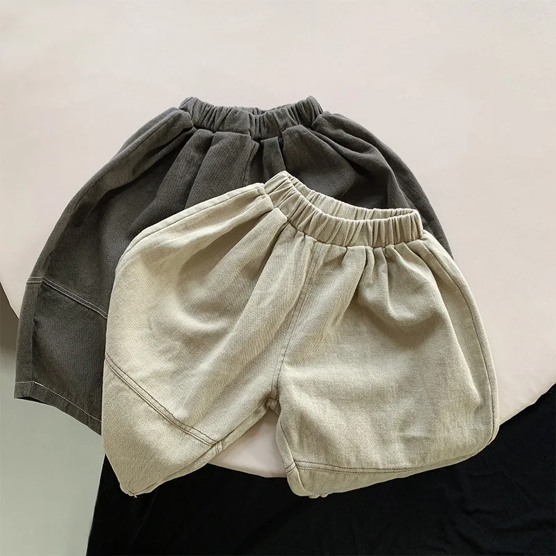 2025 Spring and Autumn New Children's Loose Casual Wide Leg Harlan Pants Children's Baby Foreign Style Pants