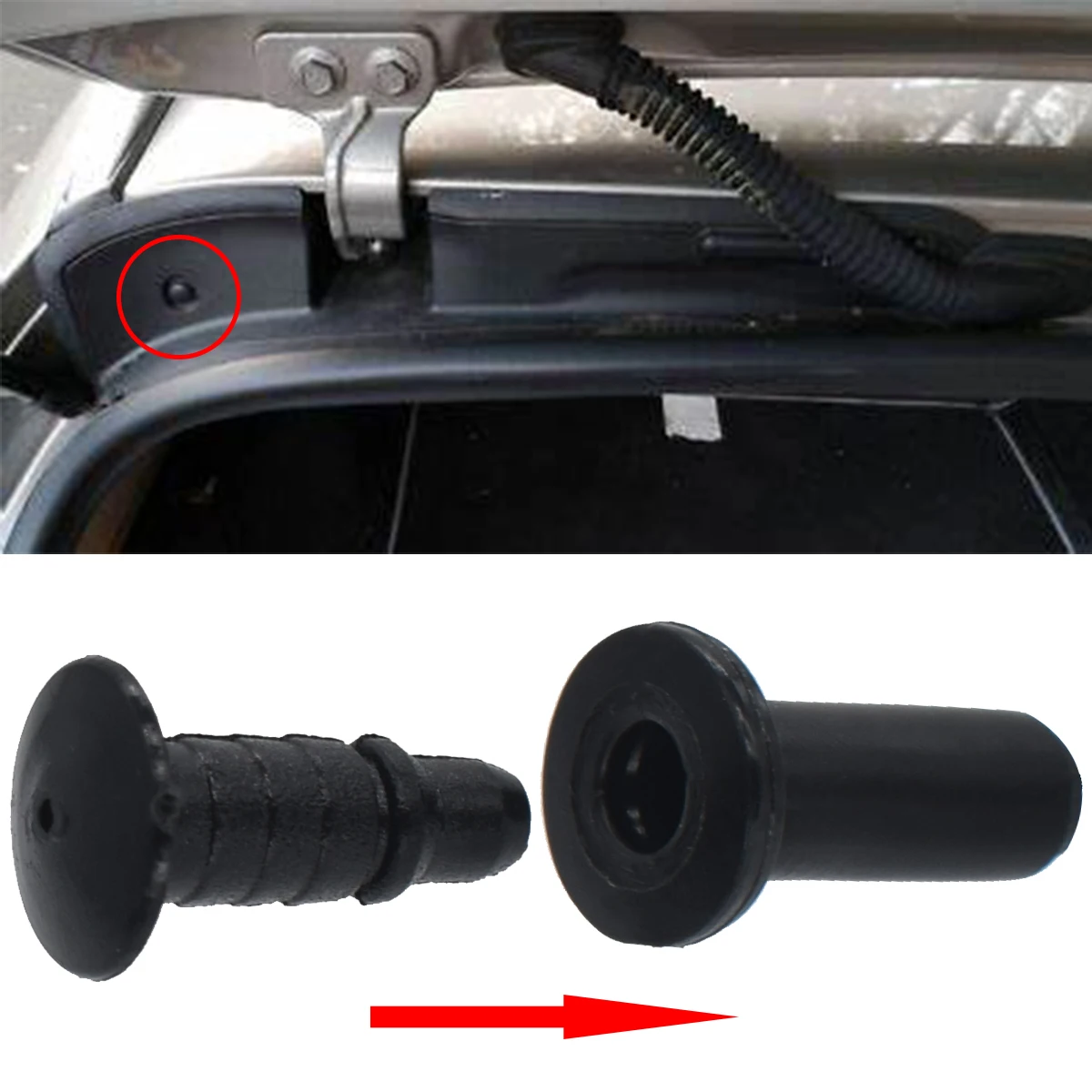 10X Car portellone fodera bagagliaio bagagliaio tappeto coperchio Trim pannello Clip per Mercedes Benz classe E W211 classe C W204 muslimate