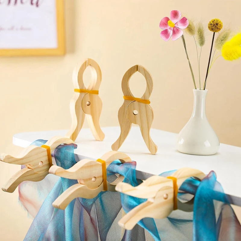 ABWR-6 шт. деревянный игровой зажим, гигантские игрушки-зажимы ручной работы, деревянные зажимы для штор, шкафов, балконов, креативные деревянные зажимы
