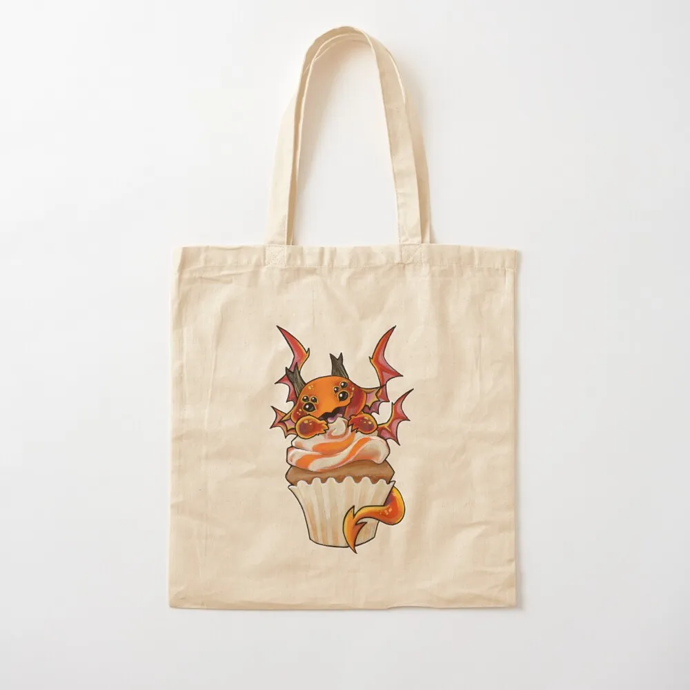 Orange cream cupcake dragon Tote Bag Lady bags bag luxury women shopping bags foldable Women's shopper bag