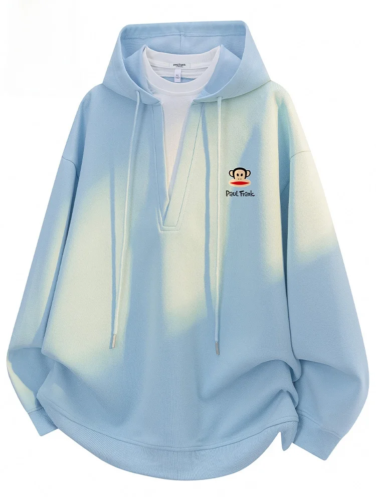 

Повседневная толстовка с принтом обезьяны PaulFrank Large-Mouth Monkey, мужская свободная куртка с длинными рукавами из полиэфирного волокна, удобная осенняя одежда