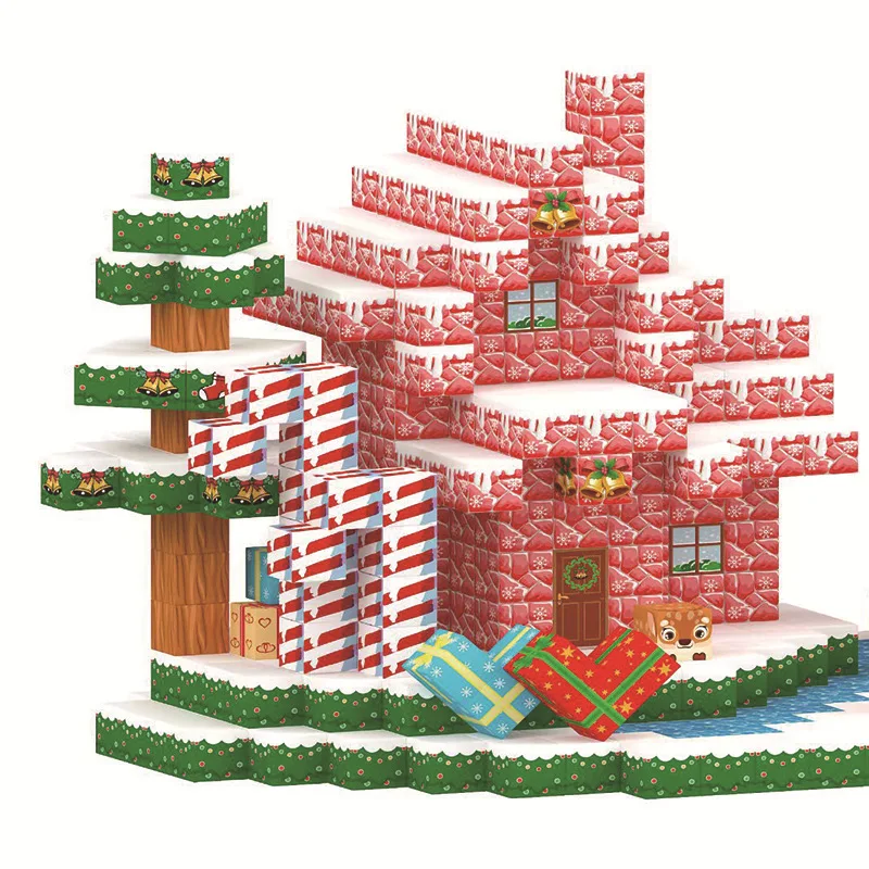 

Игрушки с магнитными блоками-Build Mine Magnet Edition Магнитные строительные игрушки DIY сборка игрушки настольные игры-строительные игры