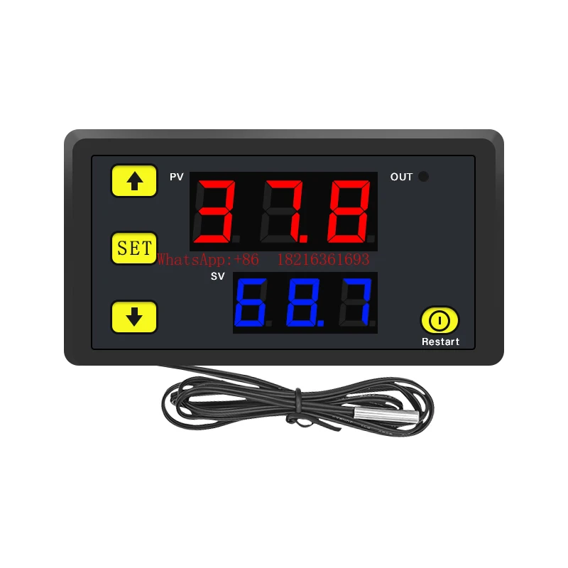W3230 High Precision Thermostat Microcomputer Digital Display Controller 12V/220V General Purpose with NTC Sensor