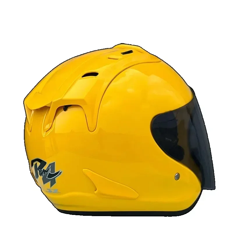 SZ-Ram 3/4 Open Face Helmet Casco Bright Motorcycle Mountain Road Yellow Summer Season Women and Men Casque