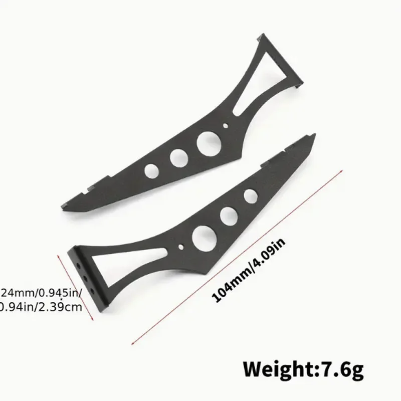 Metallized Drag Racing Rear Wing Spoiler, Suitable for 1/10 Tamiya TT02X V0194123PGT2 YOKOMO HSP Drift Car Upgrade Parts