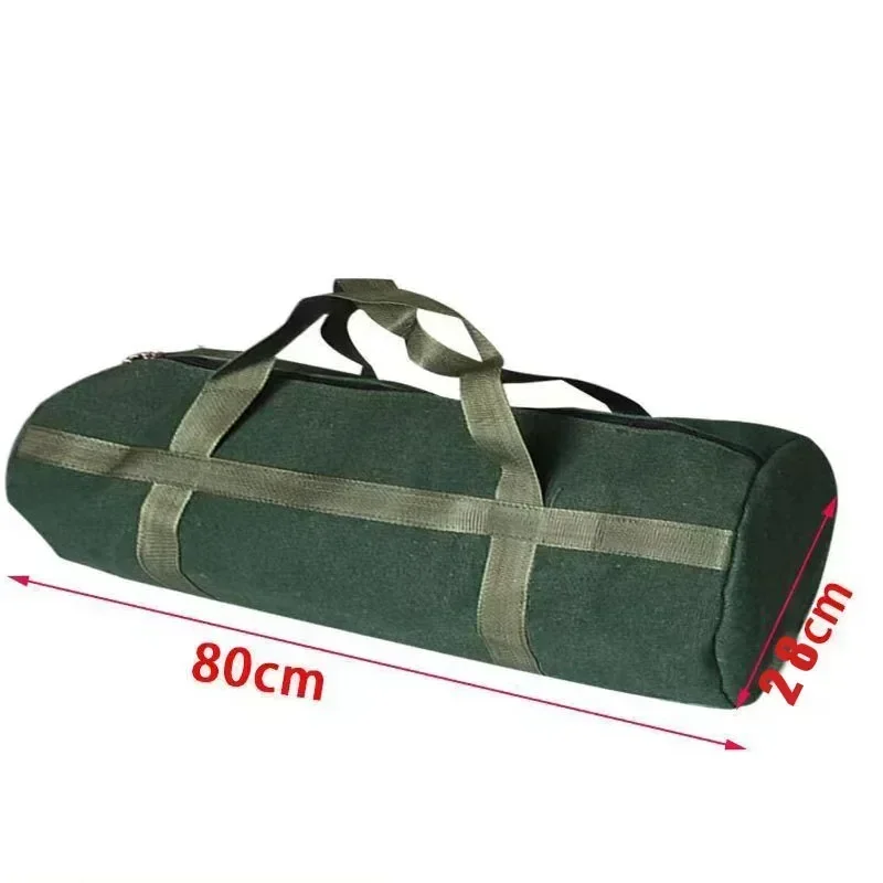 

Large Zipper Bags 100mm/120mm Storage Is Size Organizer The Large Tool Round Bags Green Canvas Capacity Length Design Pouch