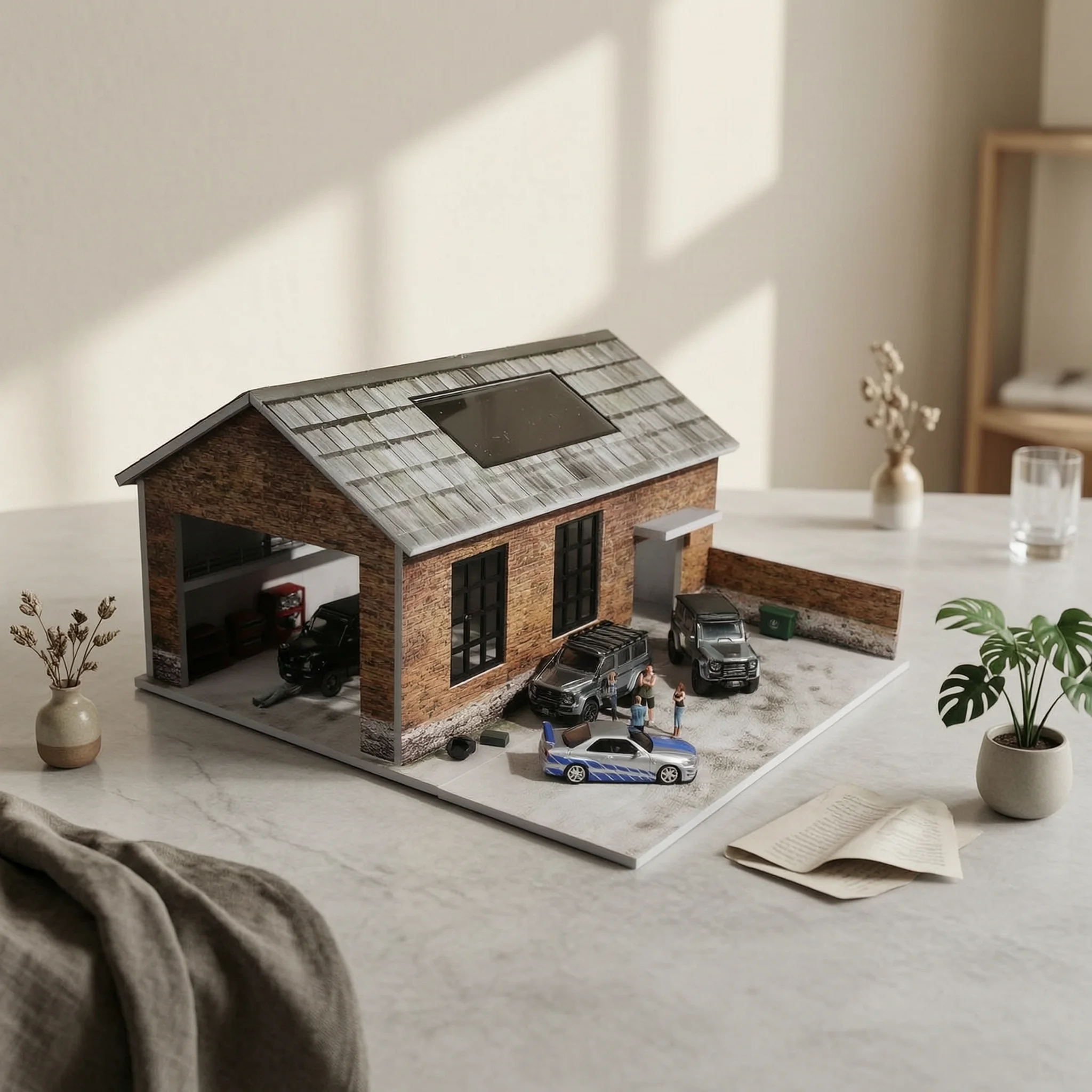 maquette-d'usine-ancienne-eclairee-a-l'echelle-1-64-modele-de-batiment-industriel-miniature-ornement-de-collection-detaille-pour-bureau