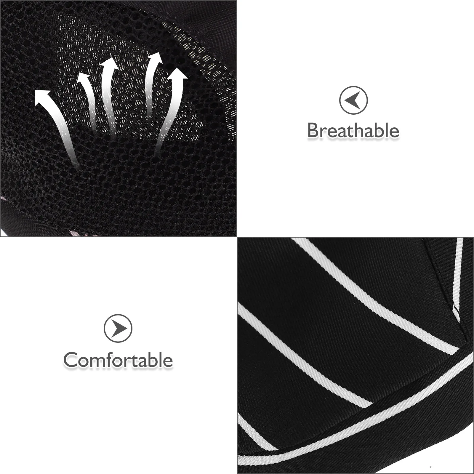 2 個の通気性のあるシェフハットメッシュトップキッチンクッキングキャップソフト軽量ユニフォームハットシェフ、ウェイター、パン屋、調理従業員用