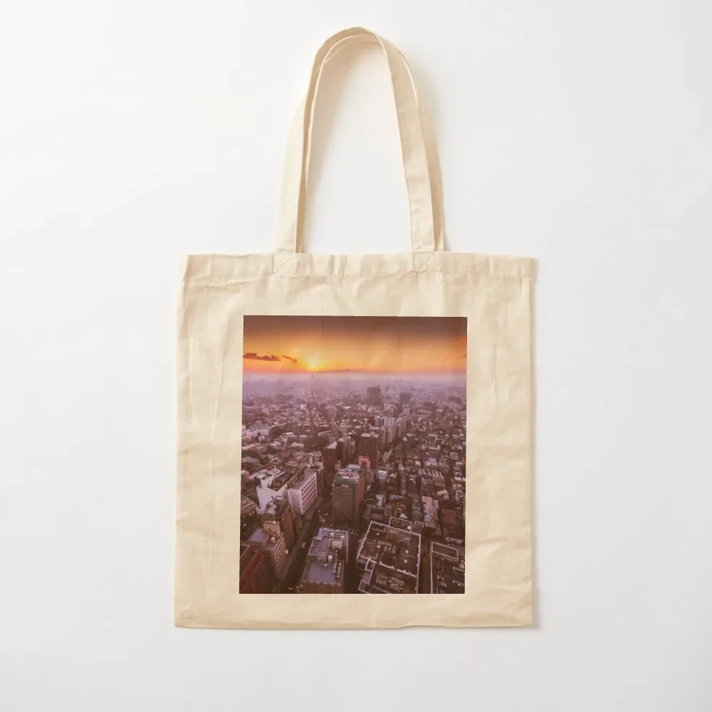 

Tokyo Sunset Tote Bag Shopper bag tote bags aesthetic Custom bag