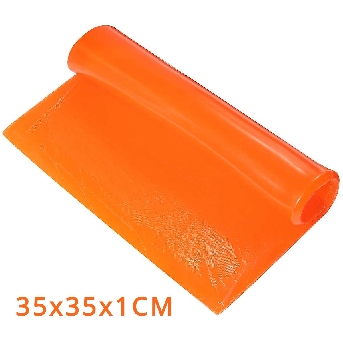 Orange 35x35x1CM DIY Modified Motorcycle Seat Cushion Gel Pad Cool Pad Shock Absorption Mat For Motorcycle Car Chair Cushion