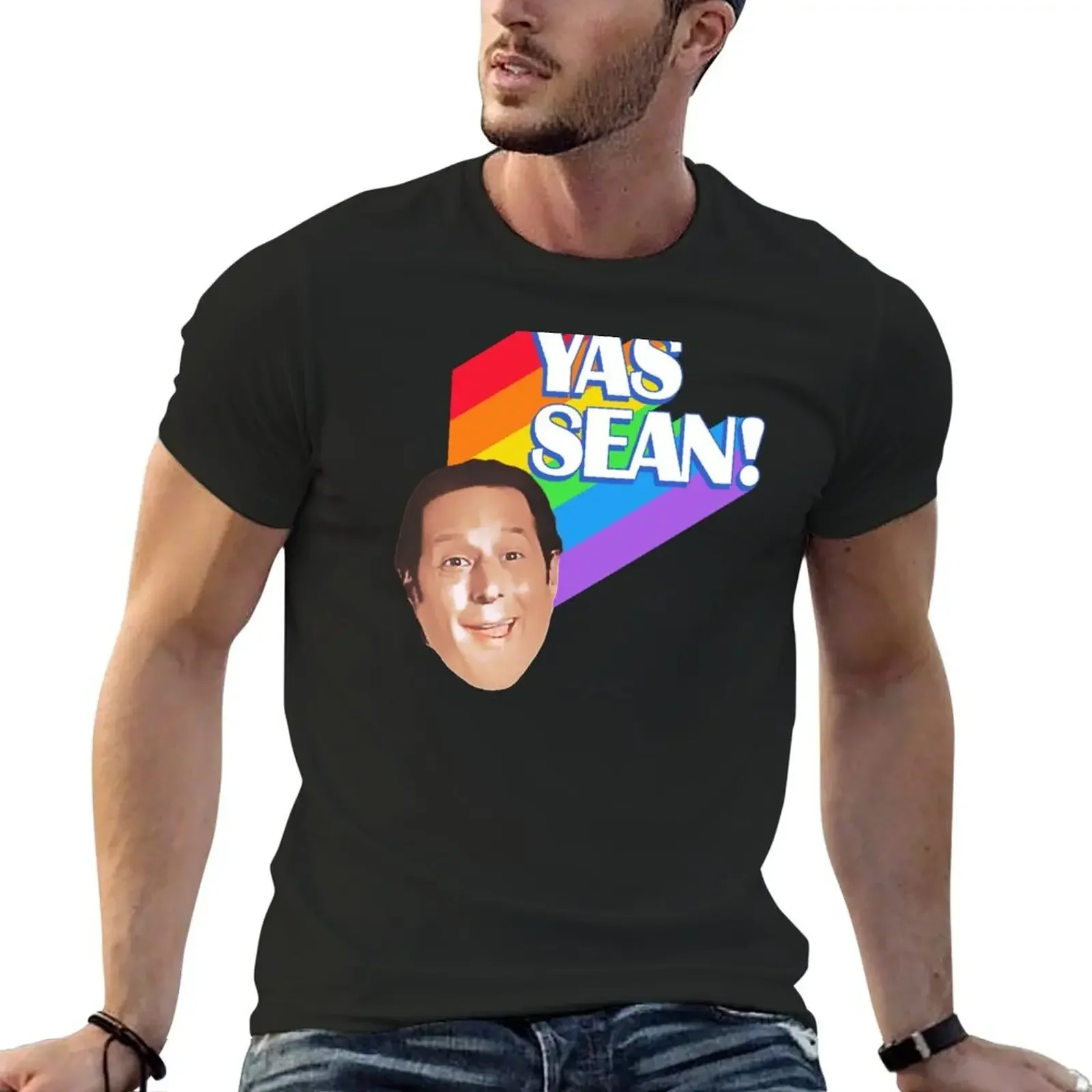 

YAS SEAN!!! / Ay I'm Bein' Gay Ova Here! T-Shirt vintage graphic tee customs quick-drying mens funny t shirts