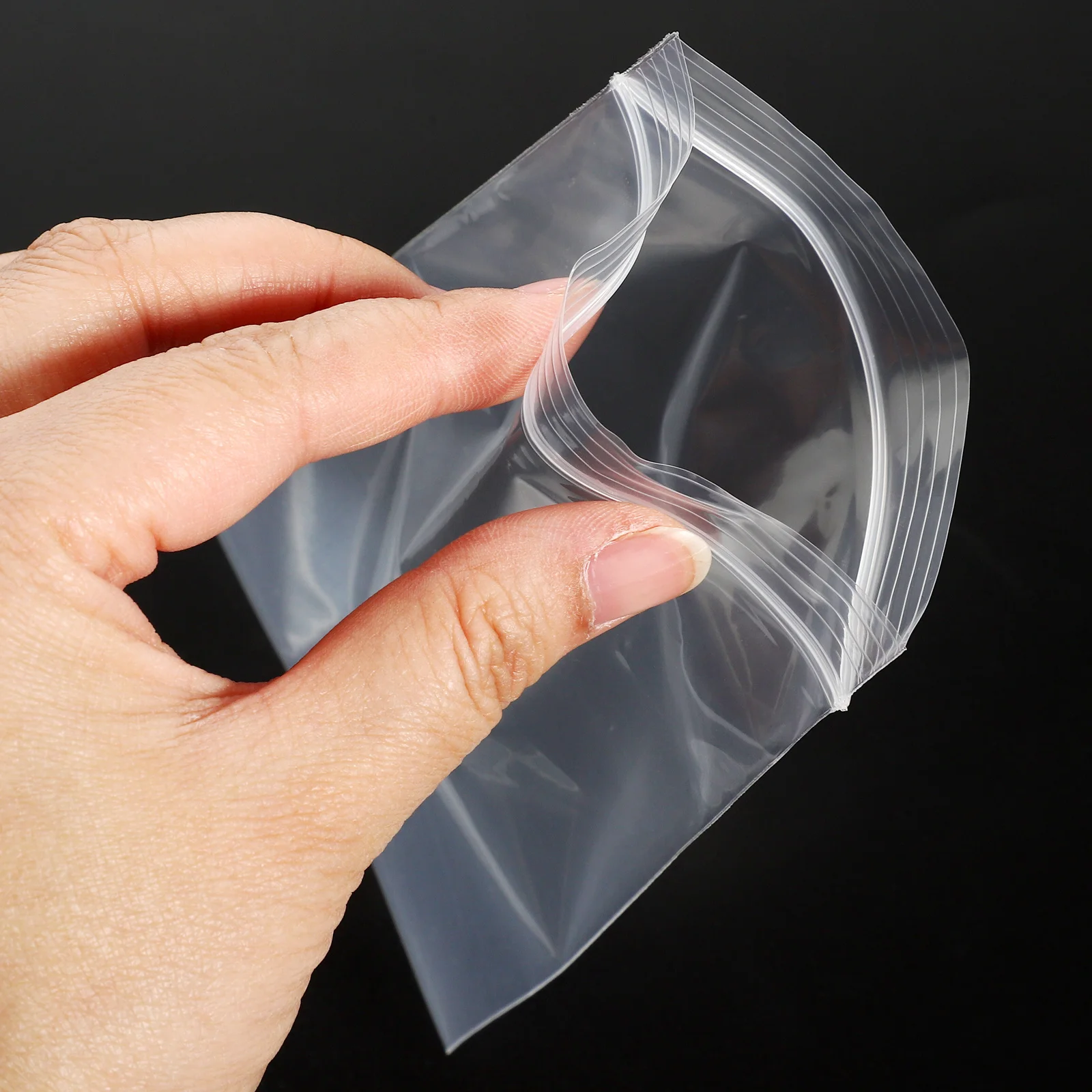 

100Pcs Self Seal Bags Transparent Snack Packaging Bags Aesthetic Edge Design for Food Jewelry Small Business Storage