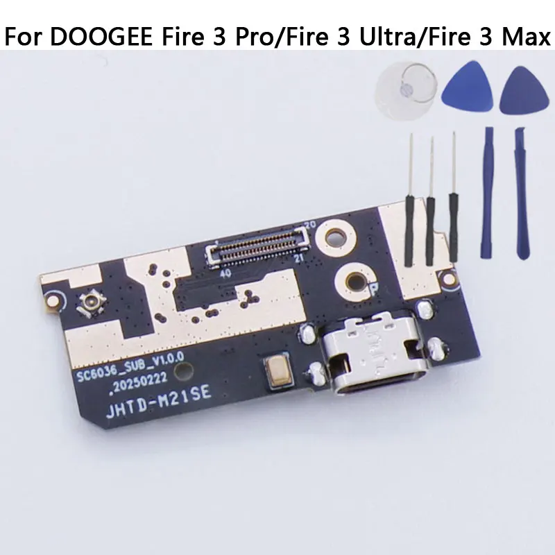 Neues Original DOOGEE Fire 3 Pro Fire 3 Ultra Fire 3 Max USB-Board Ladeanschlussplatine für DOOGEE Fire 3 Smartphone