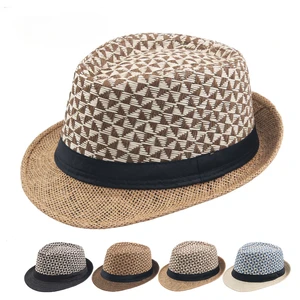 Fedoras pour hommes, chapeaux de paille d’été, chapeaux hauts-de-forme tissés en papier de paille, chapeaux de soleil d’extérieur, vente de chapeaux jazz bouclés, casquette Panama 10 meilleurs vendeurs de chapeau fedora - No 6