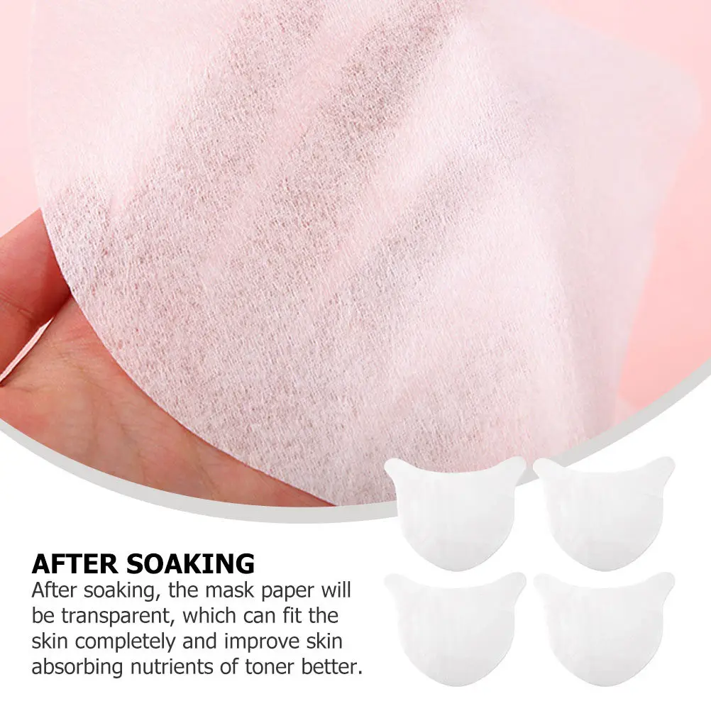 

100 шт. ультратонких дышащих масок-листов для шеи, тонизирующие, для ухода за кожей и сокращения морщин