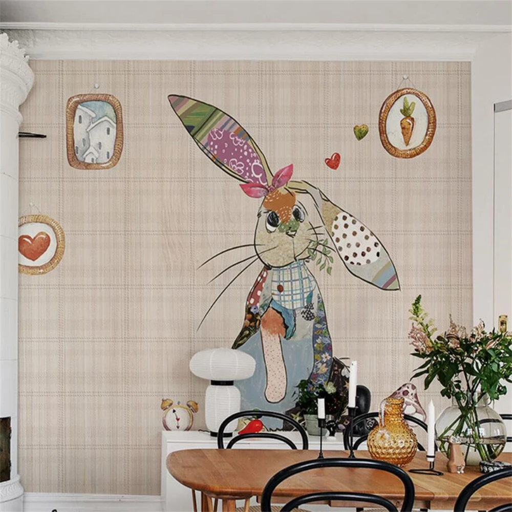 custom American Retro Wallpapers Living Room Bedroom Hotel Homestay Study Wallpaper for Children's Room Wildlife home decoration