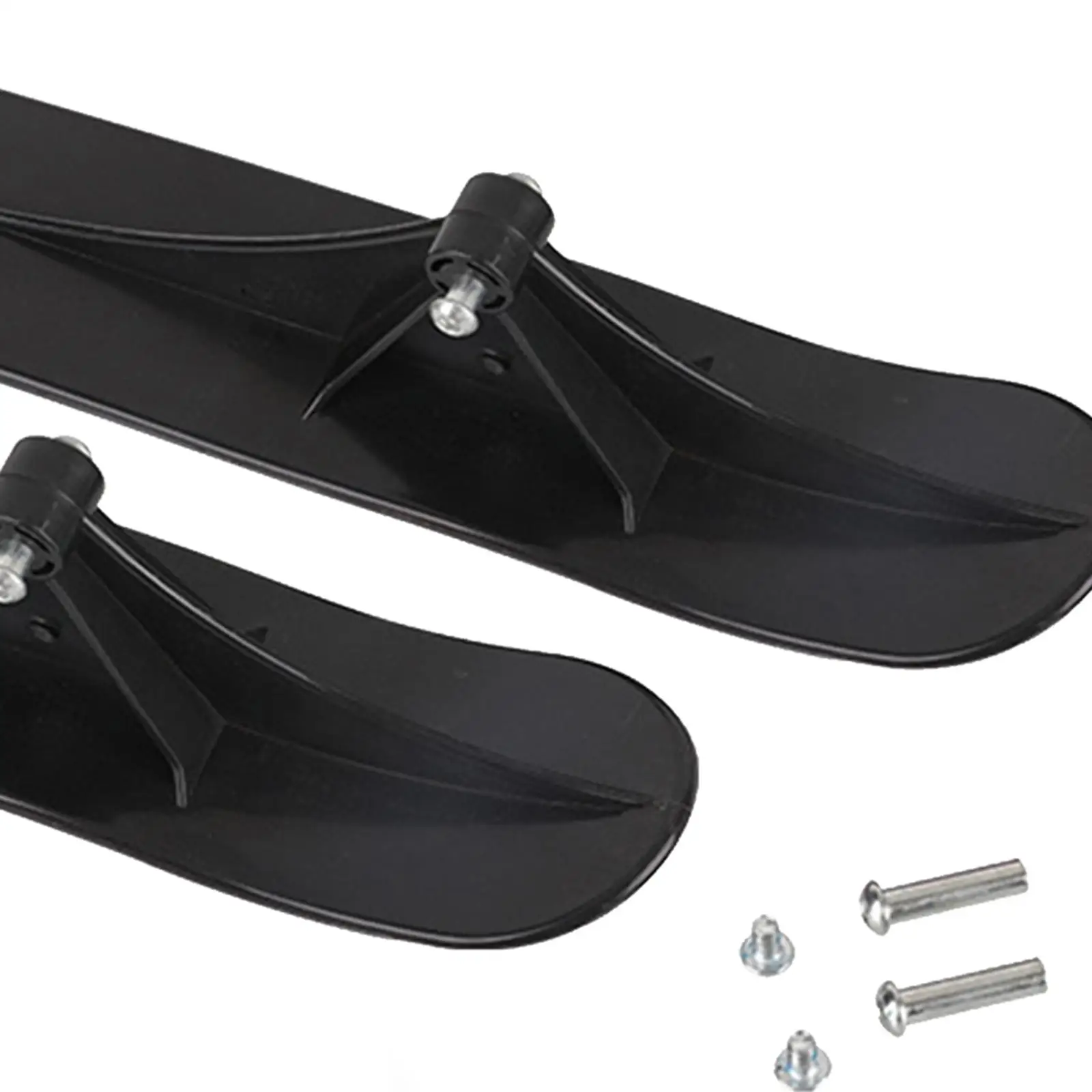 Snow Sleigh Scooter Attachment for Children Kick Scooter Ski Sled Conversion Board Plastic Black 38cm Winter Gift