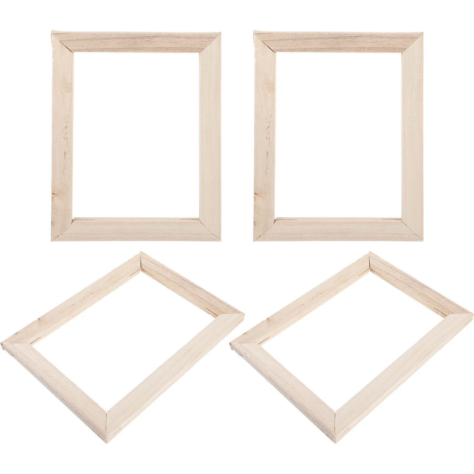 

4pcs Oil Painting Wooden Canvas Frames For Artists Diy Art Stretcher Frames Lightweight Painting Tools For Home Decoration Art