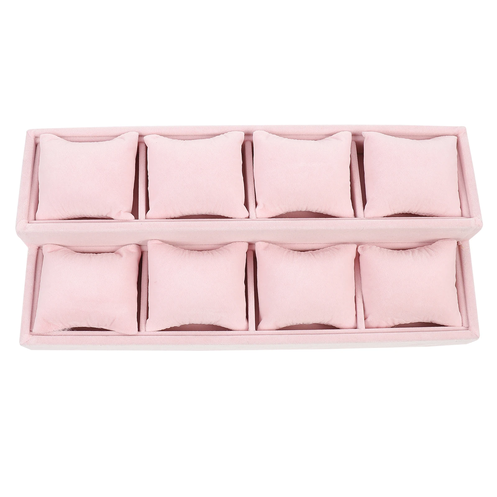 

Velour Jewelry Display Tray Watch Bracelet Holder Multi-layer Storage Organizer for Women Men Party DIY Decor