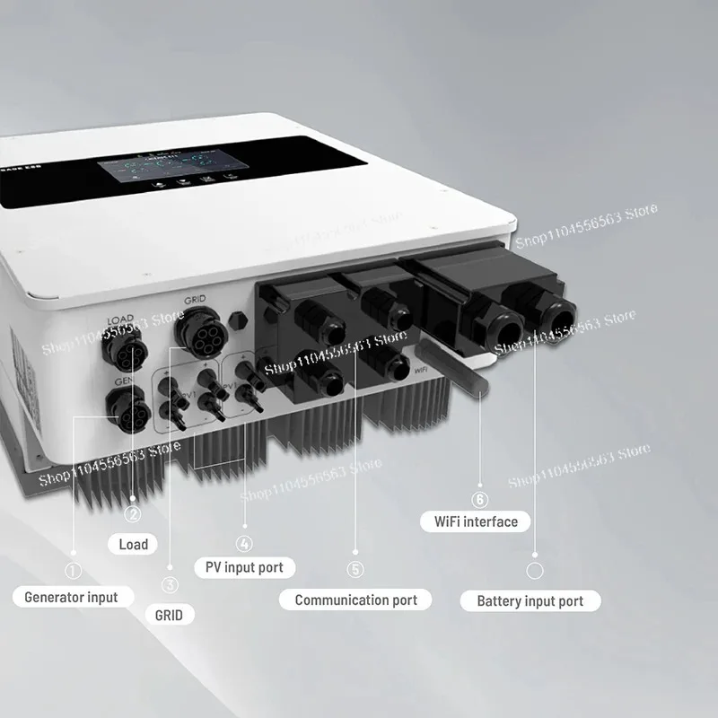 

Гибридный солнечный инвертор 48В (3-10 кВт), чистая синусоидальная волна, двойной выход (автономный/сетевой) с контроллером MPPT