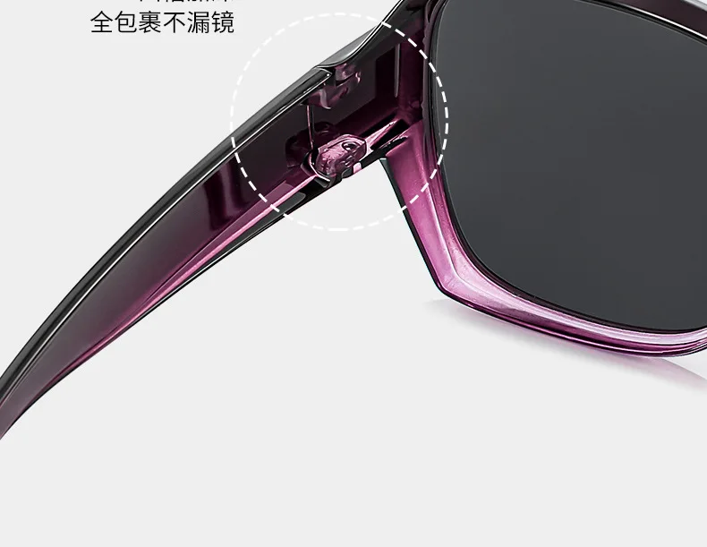 Mode Runde Polarisierte Sonnenbrille Abdeckung Über Myopie Brillen Tragbare Männer Frauen Vintage Angeln Fahren Brillen – Detail 7