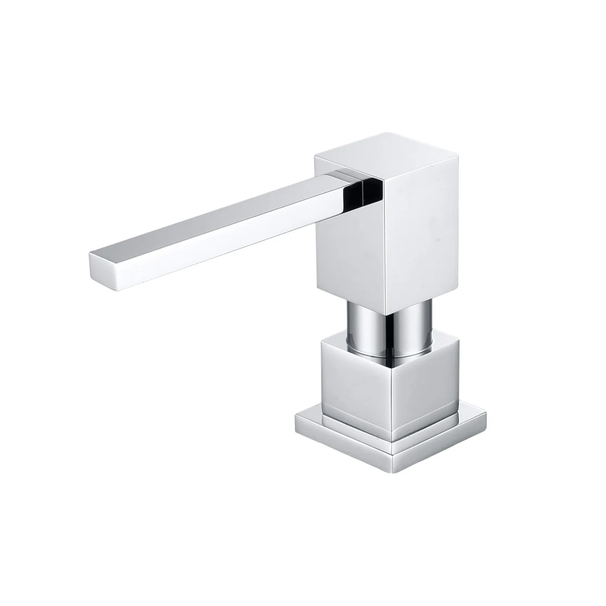 

Латунный дозатор мыла для раковины, 500 мл — встроенный нажимной насос с твердой латунной трубкой и гайкой, бутылка для заправки кухонной стойки