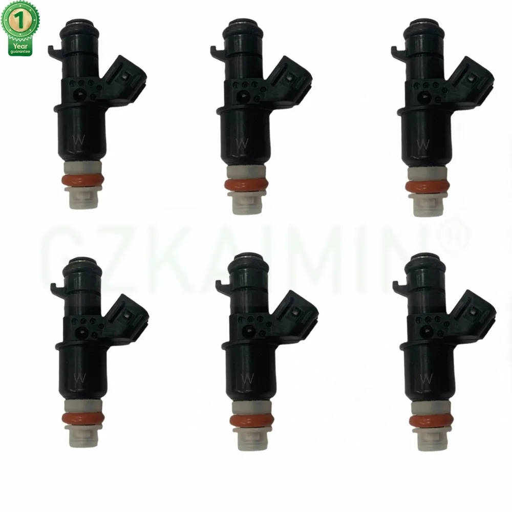 

SET 6PCS 8 Holes Fuel Injectors OEM 16450-RCA-A01 FJ485 for Honda Accord 3.0L Odyssey Pilot Ridgeline 3.5L Acura MDX TLX 3.5L