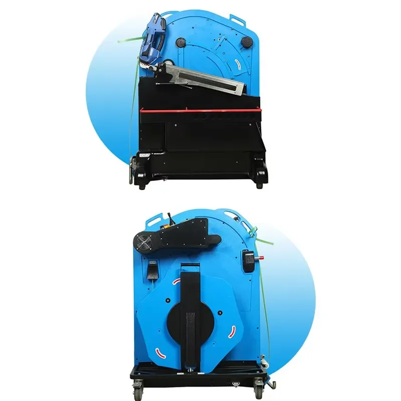 High-Speed Automatic Strap Feeding Side Pallet Strapping Machine for Warehouse Dispatch Area