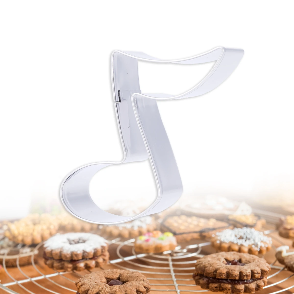 

Stainless Steel Cookie Cutters Musical Note Shape Baking Molds For Chocolate Fondant Cakes Non-Stick Easy Demoulding Home