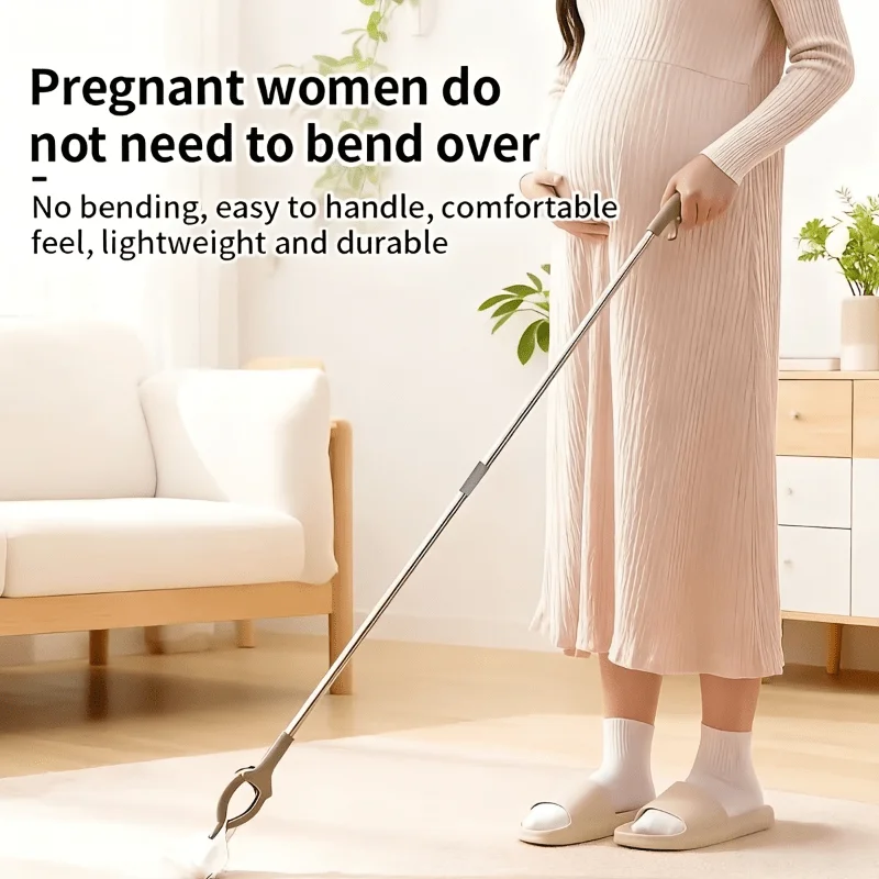 Extendable Litter Picker Grabber Tool Stainless Steel Trash Pick Up Reacher Grabber for Garbage Waste Retrieval Household